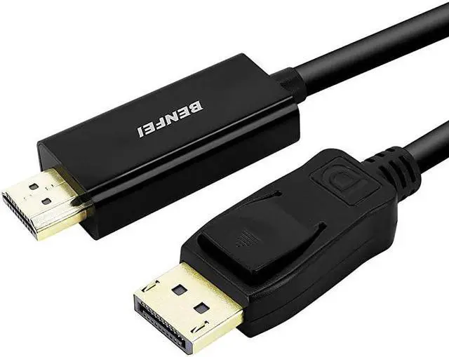 Main image of DisplayPort to HDMI 10 Feet Cable  DisplayPort to HDMI Male to Male Adapter GoldPlated Cord Compatible with Lenovo HP ASUS Dell and Other Brand