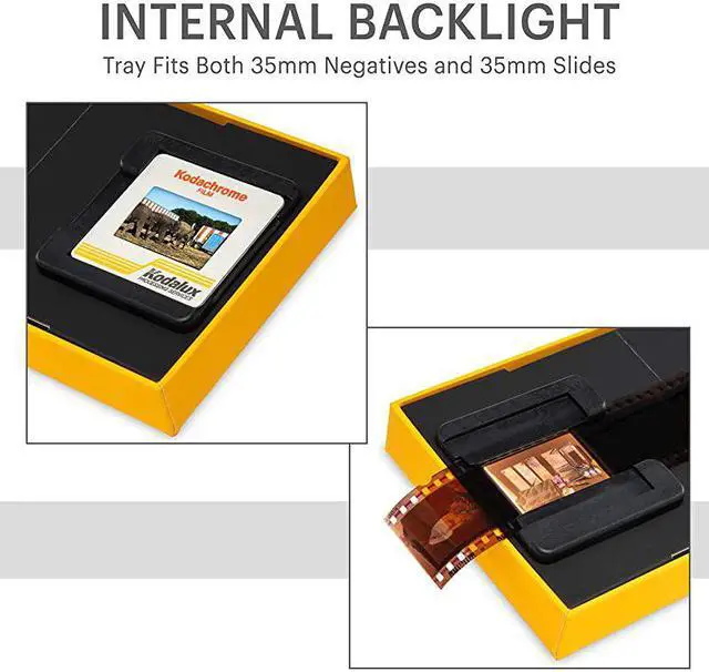 Alt view image 3 of 7 - Mobile Film Scanner Fun Novelty Scanner Lets You Scan and Play with Old 35mm Films Slides Using Your Smartphone Camera Cardboard Platform EcoFriendly Toy LED Backlight