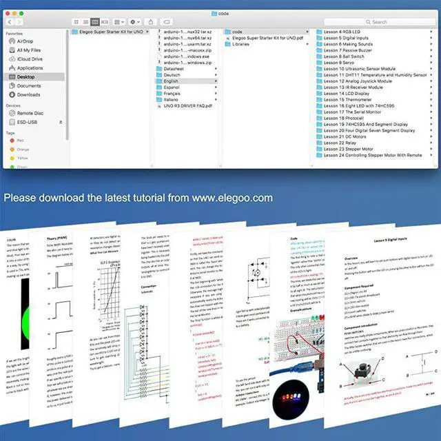 Alt view image 7 of 7 - UNO Project Super Starter Kit with Tutorial and UNO R3 Compatible with Arduino IDE