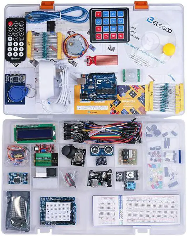 Alt view image 2 of 7 - UNO R3 Project Most Complete Starter Kit w/Tutorial Compatible with Arduino IDE (63 Items)