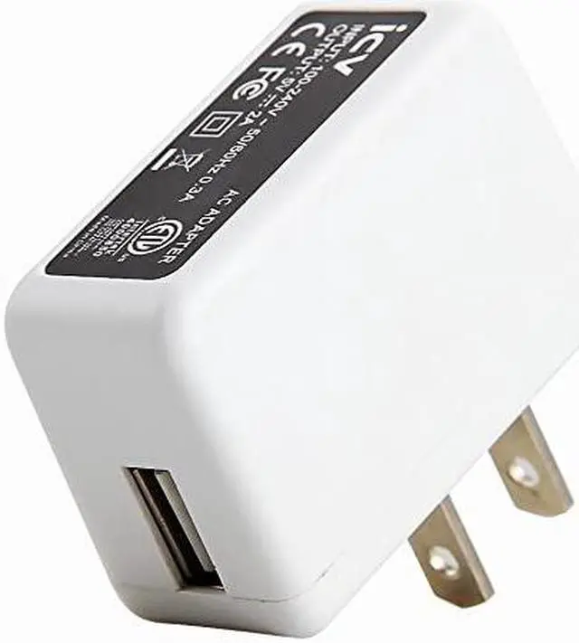 Main image of USB Wall Charger 5V 2A 10W AC Power Adapter with US Plug for Phone Tablet and Other Related USB Powered Devices Small and Lightweight Designed for SafetyWhite