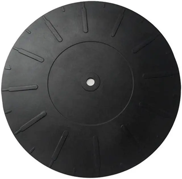 Main image of inch Turntable Platter Mat Rubber Silicone Turntable Slipmat Pad for All LP Vinyl Record Players Black