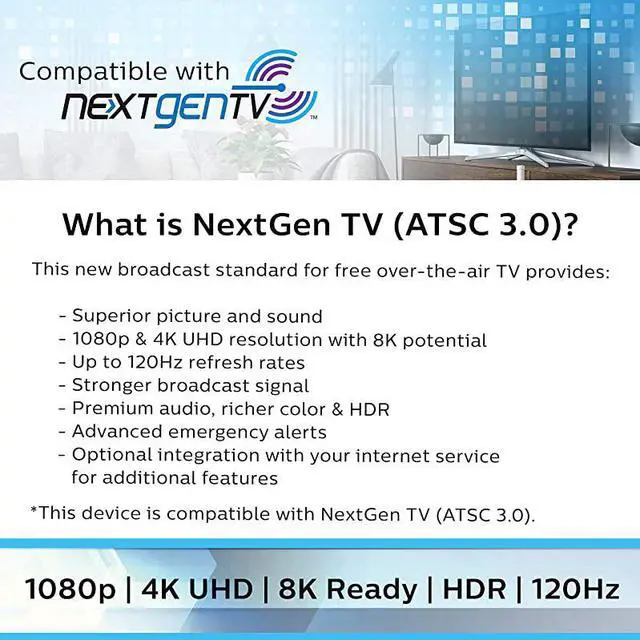 Alt view image 5 of 7 - Rabbit Ears Indoor TV Antenna Dipoles and Circular Loop Tabletop Antenna Digital Smart TV Compatible HDTV Antenna 4K 1080P VHF UHF 5Ft Coaxial Cable Black SDV8201B27