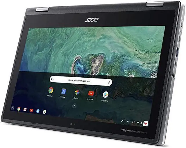 Alt view image 5 of 7 - Chromebook Spin 11 Convertible Laptop Intel Celeron N3350 116 HD Touch Display 4GB DDR4 32GB eMMC 80211ac WiFi Wacom EMR Pen Sleeve CP3111HNC2DV