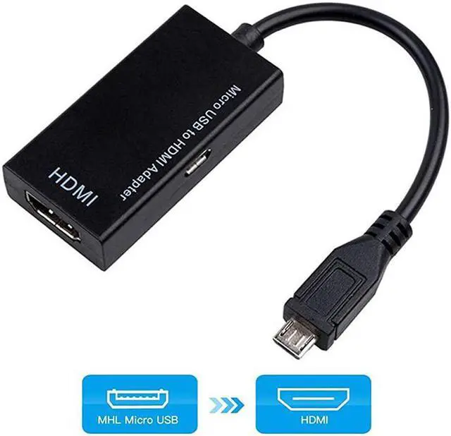 Main image of to HDMI Cable Adapter Micro USB to HDMI 1080P Video Graphic Converter with Video Audio Output for Samsung Galaxy S3 S4 S5 Note 2 3 4 Galaxy Tab 3 Tab S Tab Pro etc Phones with Function