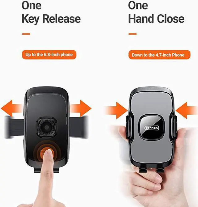 Alt view image 3 of 6 - Universal Car Phone Mount Holder Military Grade Cell Phone Holder for Car Windshield Dash Vent Compatible with iPhone 11 Pro MaxXRXSX8 Samsung Galaxy S20+UltraNote10 Plus S9 and All