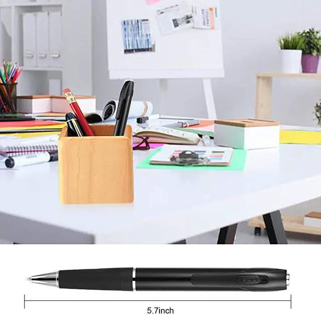 Alt view image 6 of 7 - Hidden CameraSpy CameraSpy Pen 25 Hours Video Taking Battery Life 1080p HD Spy Camera Pen  Camera Pen with 32GB Memory for Business Conference and Security