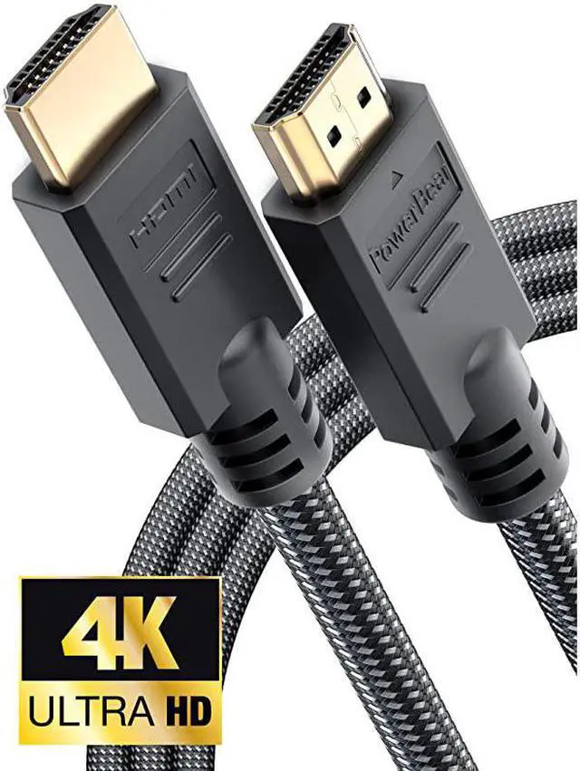 Main image of 4K HDMI Cable 10 ft | High Speed Braided Nylon Gold Connectors 4K 60Hz Ultra HD 2K 1080P Dolby ARC Compatible | for Laptop Monitor PS5 PS4 Xbox One Fire TV Apple TV More