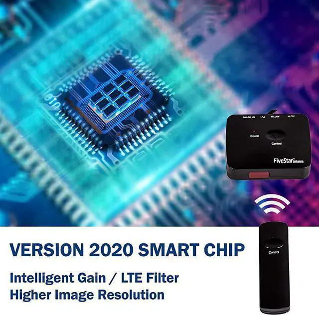 Alt view image 3 of 7 - Newest 2020  Outdoor Digital Amplified HDTV Antenna up to 200 Mile Long RangeDirectional 360 Degree RotationHD 4K 1080P FM Radio Supports 5 TVs Plus Installation Kit and Mounting Pole