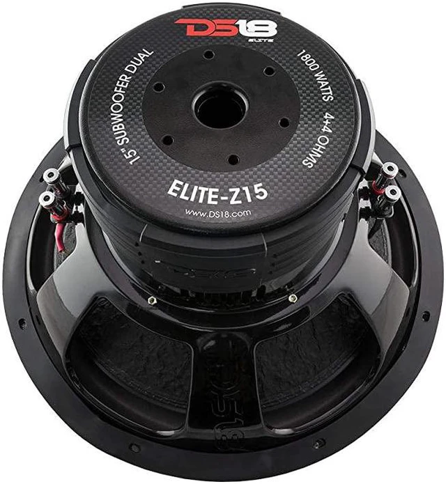 Alt view image 3 of 6 - Elite Z15 Subwoofer in Black 15 1800W Max Power 900W RMS Dual 4 Ohms DVC Premium Car Audio Bass Speaker Great for Low Frequencies and High Power Applications 1 Speaker