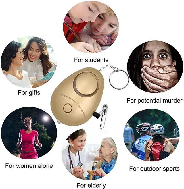 Alt view image 5 of 6 - Safe Sound Personal Alarm 6 Pack 140DB Personal Security Alarm Keychain with LED Lights Emergency Safety Alarm for Women Men Children Elderly