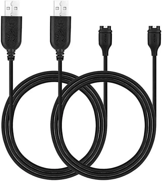 Alt view image 3 of 5 - for Garmin Instinct Charger2PACK Charging Clip Sync Data Cable and 2Pcs HD Tempered Glass Screen Protector and 8Pcs Charger Port Protector for Garmin Instinct Smart Watch