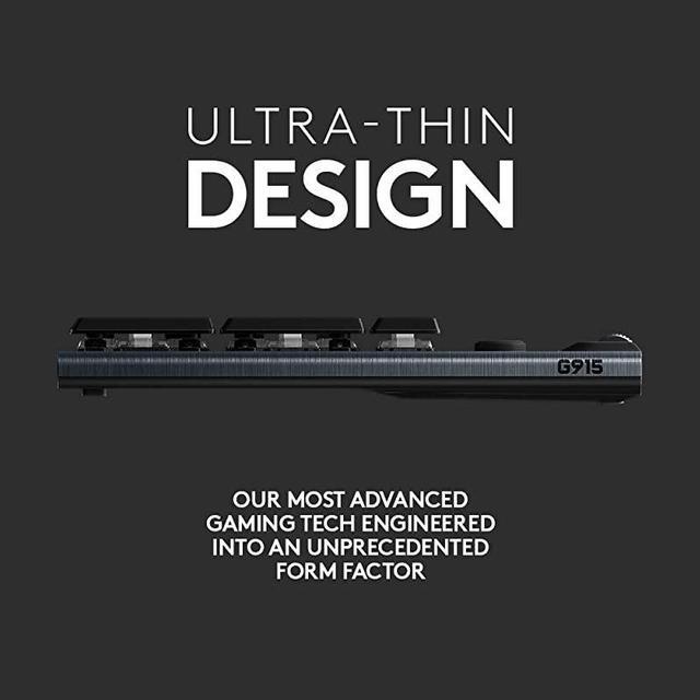 Alt view image 2 of 6 - 915 Wireless Mechanical Gaming Keyboard Clicky Black