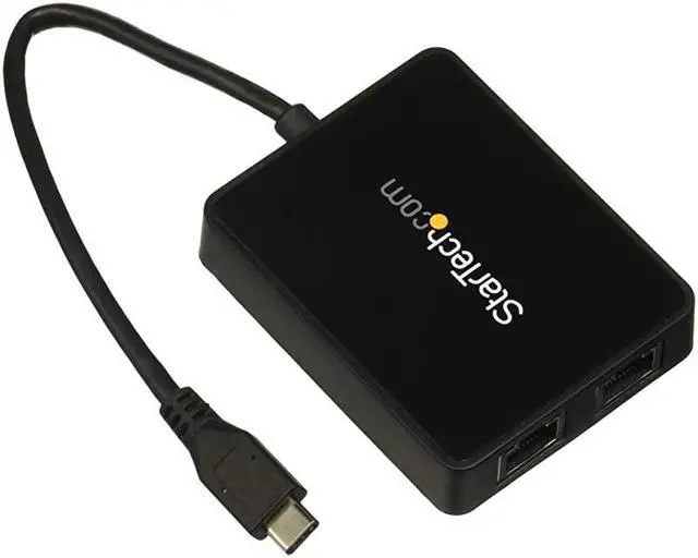 Main image of com USBC to Dual Gigabit Ethernet Adapter with USB 30 TypeA Port USB TypeC Gigabit Network Adapter US1GC301AU2R
