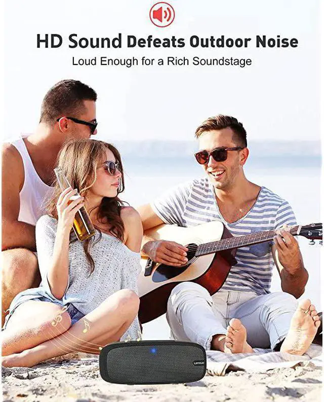 Alt view image 7 of 7 - Bluetooth Speaker Wireless Portable Speaker with Loud Stereo Sound Rich Bass 12Hour Playtime Builtin Mic Perfect for iPhone Samsung and More
