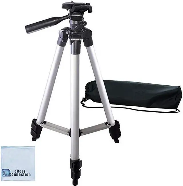 Main image of 50 Inch Aluminum Camera Tripod for Canon Nikon Sony Samsung Olympus Panasonic Pentax +  Microfiber