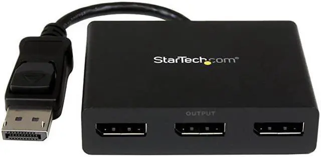Main image of com 3 Port DisplayPort MST Hub 4K 30Hz DisplayPort to DisplayPort Multi Monitor Splitter for 3 DP Monitor Setup MSTDP123DP