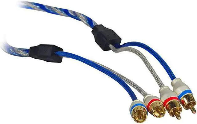 Alt view image 3 of 7 - RWK4CU 4 AWG Gauge 100 Copper Complete Amp Installation Wire Kit OFC