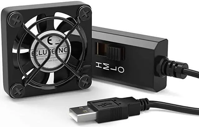 Main image of 40mm USB Fan with 3 Speed Control USB Ventilator 5V Max 5300RPM High Flow VR Cooling Fan Compatible for Receiver DVR Playstation Xbox Computer Cabinet Cooling