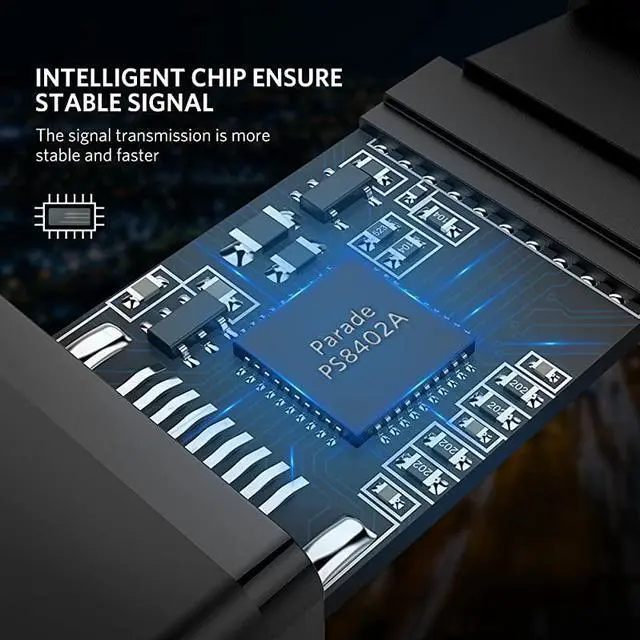 Alt view image 5 of 7 - 4K Displayport to HDMI Cable UniDirectional UHD DP to HDMI Connector Video Display Cord for HDTV Monitor Projector Computer 6FT