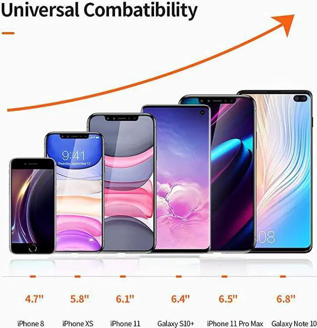 Alt view image 5 of 6 - Universal Car Phone Mount Holder Military Grade Cell Phone Holder for Car Windshield Dash Vent Compatible with iPhone 11 Pro MaxXRXSX8 Samsung Galaxy S20+UltraNote10 Plus S9 and All