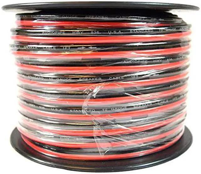 Alt view image 2 of 3 - ft 10 Gauge awg Red Black Stranded 2 Conductor Speaker Wire Car Home Audio