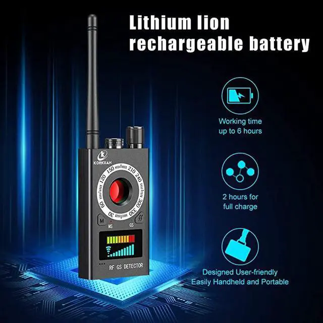 Alt view image 3 of 7 - Spy Detector RF Detector Camera Finder Bug Detector Upgraded RF Signal Detector LNYOSN GSM Tracking Device for Wireless Audio Bug Hidden Camera Detector