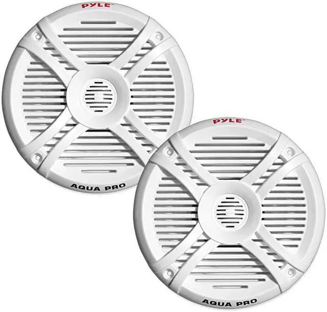 Main image of 250 Watt Marine Speaker System Water Resistant Dual 2 Way 65 Inch Outdoor Stereo Audio Sound Speakers w 65Hz20kHz Frequency Response Heavy Duty 35oz Magnet Structure  PLMRX67 White Pair