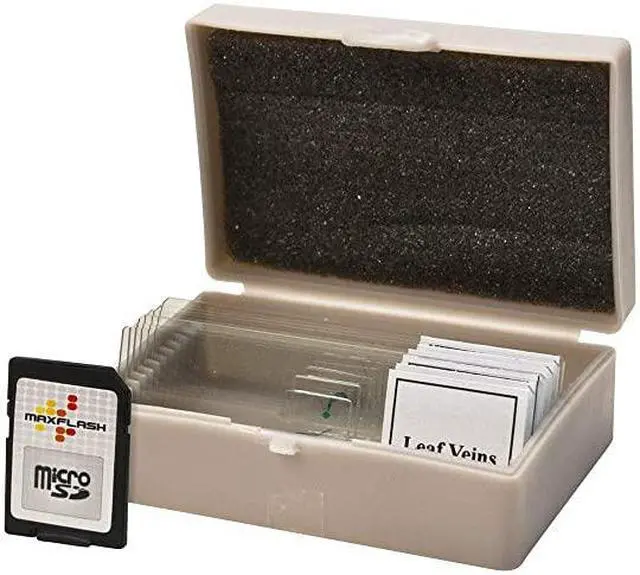 Alt view image 6 of 6 - LCD Digital Microscope II Biological Microscope with a BuiltIn 5MP Digital Camera Adjustable Mechanical Stage Carrying Case and 1GB Micro SD Card