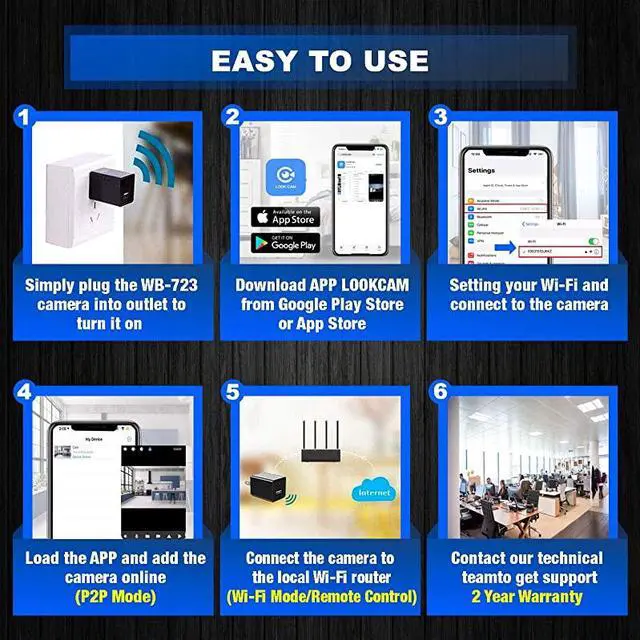 Alt view image 6 of 7 - Spy camera USB Phone charger by  1080p HD hidden camera WIFI Wireless wall plug USB Charger Motion Detection AC Adapter Remote App Control Nanny camera |Home Kids Baby Pet monitoring cam
