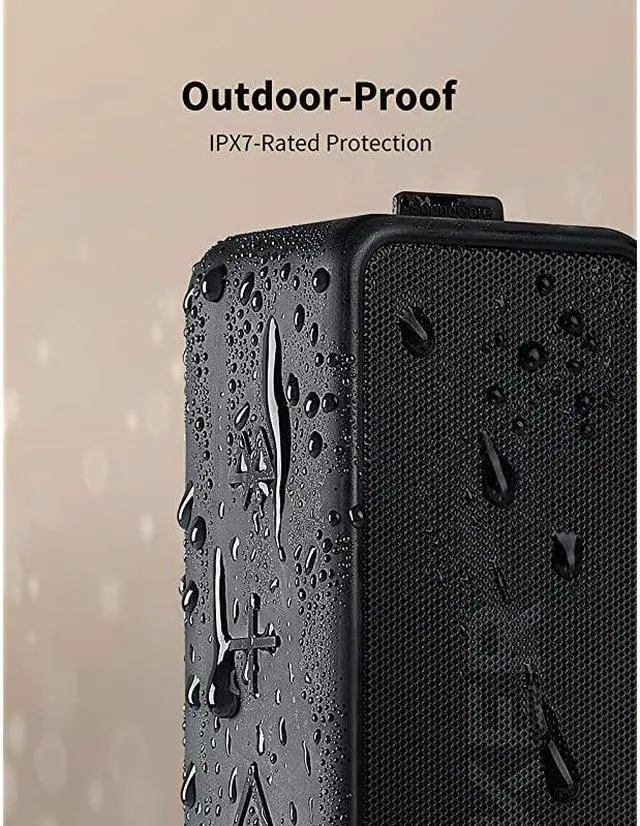 Alt view image 4 of 6 - Soundcore 2 Portable Bluetooth Speaker with 12W Stereo Sound Bluetooth 5 Bassup IPX7 Waterproof 24Hour Playtime Wireless Stereo Pairing Speaker for Home Outdoors Travel