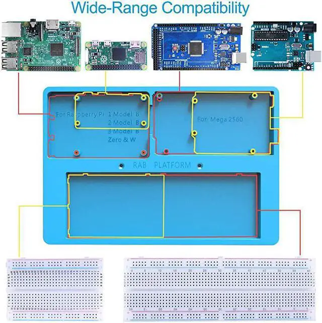 Alt view image 3 of 7 - Ultimate Starter Kit Compatible with Arduino IDE 328P Control Board 260 Pages Detailed Tutorial 217 Items 51 Projects Breadboard with Arduino IDE Starter Kit