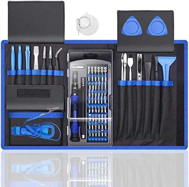 Main image of IN 1 Professional Computer Repair Tool Kit Precision Laptop Screwdriver Set with 56 Bit AntiStatic Wrist and 24 Repair Tools Suitable for Macbook PC Tablet PS4 Xbox Controller Repair