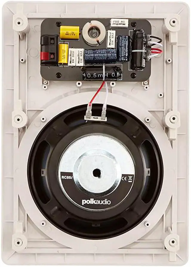Alt view image 4 of 7 - RC85i 2way Premium InWall 8Speakers Pair | Perfectfor Dampand Humid IndoorOutdoor Placement White PaintableGrille
