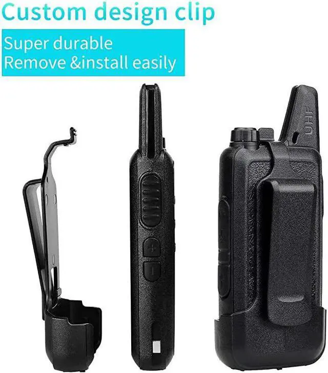 Alt view image 4 of 7 - RT22 Two Way Radio Long Range RechargeablePortable 2 Way RadioHandsfree Walkie Talkie for Adults Commercial Cruises Hunting Hiking 4 Pack