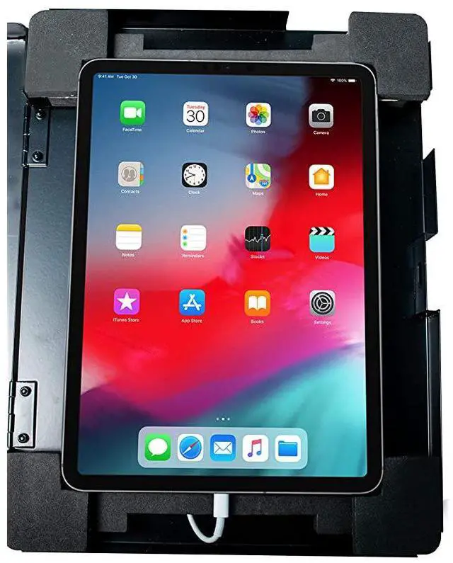 Alt view image 7 of 7 - Premium Large Locking Wall Mount for 129inch iPad Pro Surface Pro 34567 Black