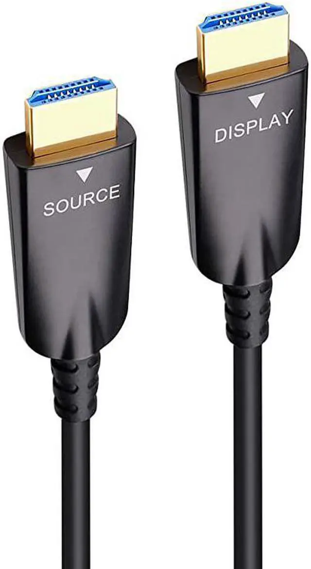 Alt view image 4 of 6 - 25ft Fiber Optic HDMI Cable 4K 30Hz 1080p 60hz HD Video 3D ARC HDCP CEC High Speed Long Cord for Computer Monitor TV Projector 25 Feet Black