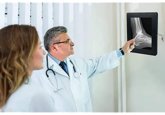 Alt view image 2 of 7 - Premium Large Locking Wall Mount for 129inch iPad Pro Surface Pro 34567 Black