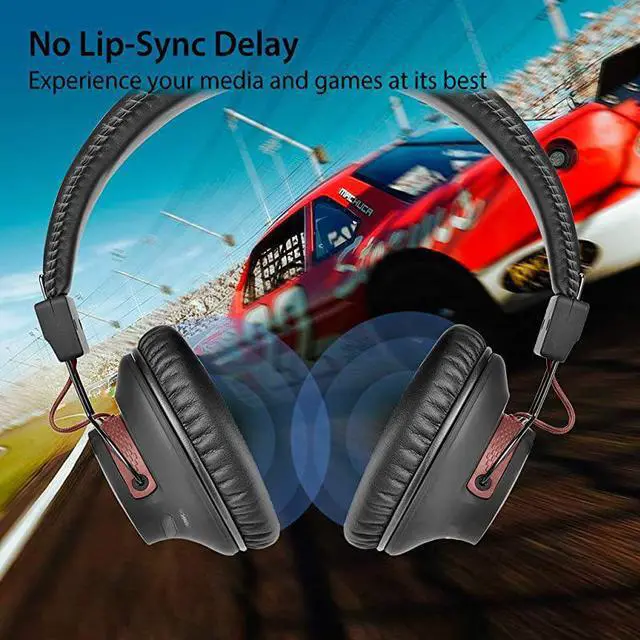 Alt view image 6 of 7 - DG59M Wireless Gaming Headphones Set wDetachable Boom Mic Bluetooth USB Audio Dongle Compatible with PS4 PS5 PC Laptop Computer Chat Music Easy Mute No Delay 40hrs Play Time