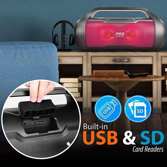 Alt view image 7 of 7 - Wireless Portable Bluetooth Boombox Speaker 500W 20CH Rechargeable Boom Box Speaker Portable Barrel Loud Stereo System with AUX InputUSBSDFm Radio 3 Subwoofer Voice Control  PBMWP185