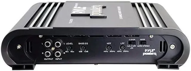 Alt view image 2 of 5 - 2 Channel Car Stereo Amplifier 2000W Dual Channel Bridgeable High Power MOSFET Audio Sound Auto Small Speaker Amp Box w Crossover Bass Boost Control Silver Plated RCA Input Output  PLA2378 Black
