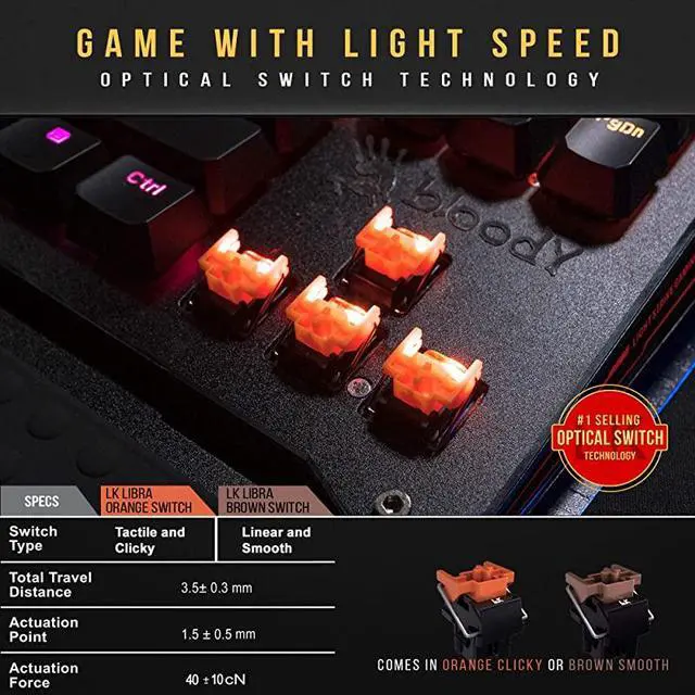 Alt view image 2 of 6 - B930 TKL Tenkeyless Optical Switch Gaming Keyboard by  Gaming | Fastest Keyboard Switches in Gaming |UltraCompact Form Factor | RGB LED Backlit Keyboard | Tactile Clicky