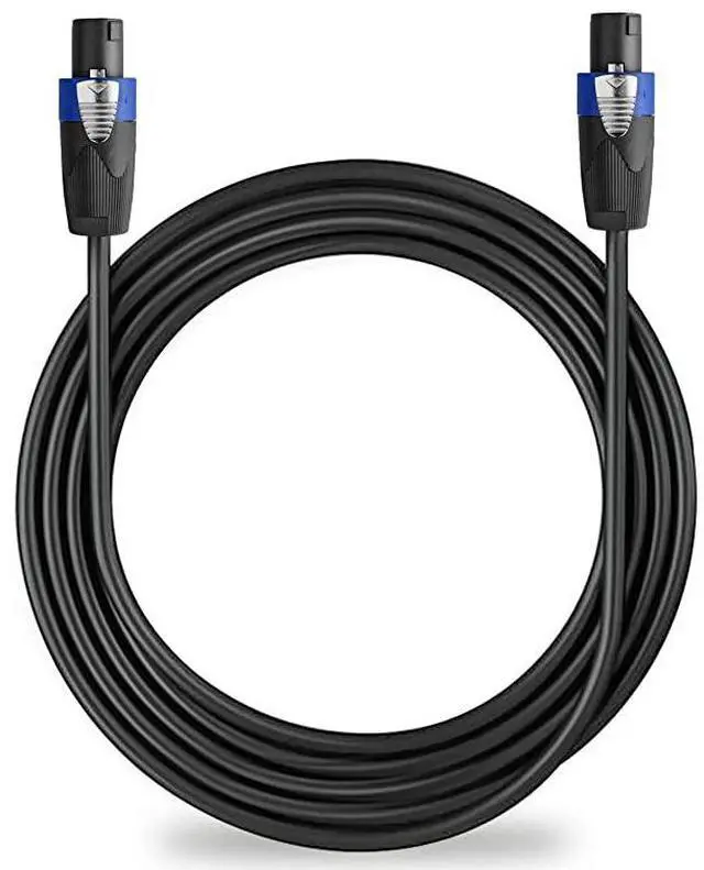 Alt view image 4 of 6 - Pro 50 Feet 12AWG Speakon to Speakon Cable Heavy Duty 50ft 12 Gauge Speaker Wire Cord with Twist Lock for Audio Amplifier Single