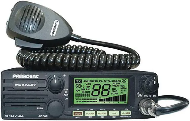 Alt view image 3 of 5 - MC KINLEY USA Hm AMSSB Tranceiver CB Radio 40 Channels 7 Weather Channels Channel Rotary Switch Volume Adjustment and ONOFF Multifunctions LCD Display 1224V