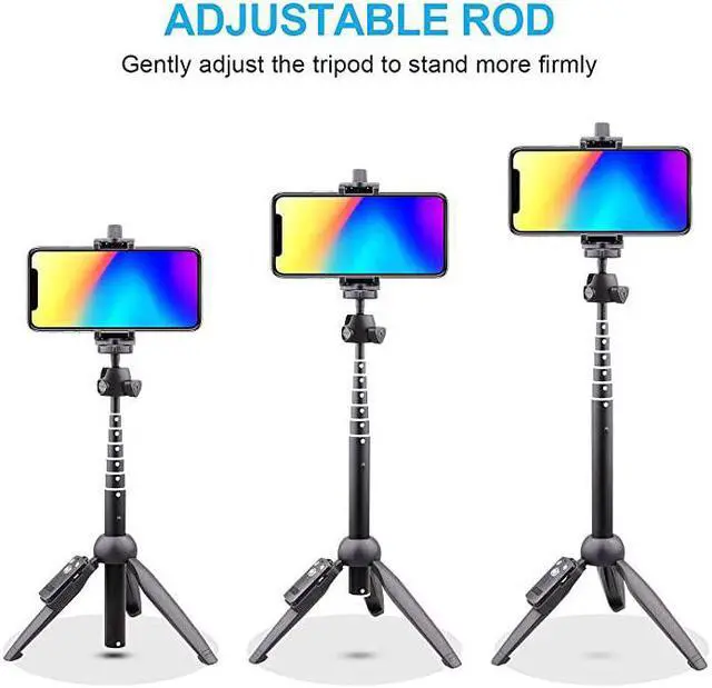 Alt view image 7 of 7 - Stick Tripod Bluetooth LATZZ 40 Inch Extendable Phone Tripod Monopod with Wireless Remote Shutter and Tripod Stand Compatible iPhone 11 ProXs MAXXRX88P77PGalaxy Note 8S10S9+S9 More
