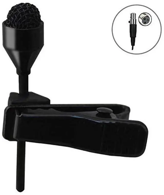 Main image of MIC-J 044 Lapel Microphone Lavalier Microphone Compatible with AKG Samson Wireless Transmitter - Mini XLR TA3F Plug