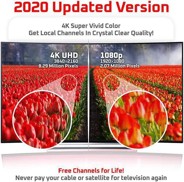 Alt view image 6 of 6 - Amplified HD Digital TV Antenna Long up to 180 Miles Range Support 4K 1080p Fire tv Stick All Older TVs Indoor Smart Switch Amplifier Signal Booster 18ft Coax HDTV CableAC Adapter