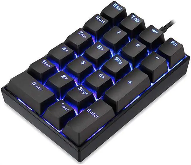Main image of K23 Mechanical Numeric Keypad Red Switch Wired 21 Keys Mini Numpad Portable Keypad Backlight Gaming Keypad Extended Layout for Cashier