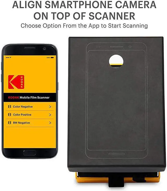 Alt view image 4 of 7 - Mobile Film Scanner Fun Novelty Scanner Lets You Scan and Play with Old 35mm Films Slides Using Your Smartphone Camera Cardboard Platform EcoFriendly Toy LED Backlight