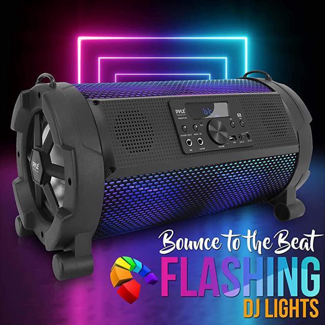 Alt view image 3 of 7 - Wireless Portable Bluetooth Boombox Speaker 500W 21Ch Rechargeable Boom Box Speaker Portable Barrel Loud Stereo System with Flashing LED Digital LCD Display AUX USB 14 Mic IN  PBMSPG180